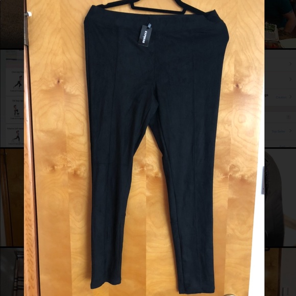 Express Pants - Express Faux Suede Leggings